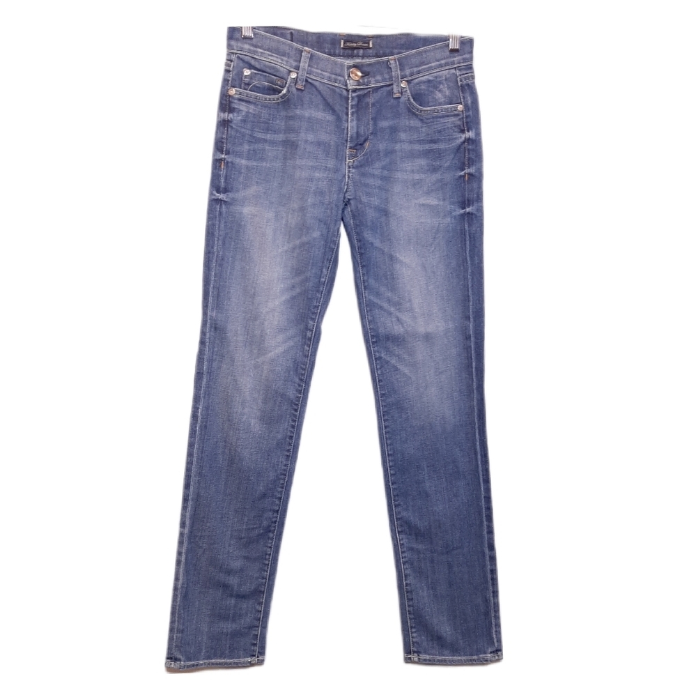 Fidelity Rocco Straight Leg Jeans Blue Opal Vintage Wash Slim Stretch Denim 24